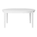 VENICE Table ronde avec 1 allonge - Laqué blanc - L 120/160 x P 120 x H 75,7 cm - Photo n°2