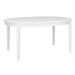 VENICE Table ronde avec 1 allonge - Laqué blanc - L 120/160 x P 120 x H 75,7 cm - Photo n°4