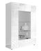 Vitrine 2 portes bois laqué blanc brillant Zebre L 120 cm - Photo n°1
