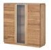 Vitrine en bois de chêne rustique Manky 120 cm - Photo n°1