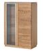 Vitrine en bois de chêne rustique Manky 82 cm - Photo n°1