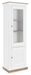 Vitrine en bois de manguier blanc 2 portes Lony L 60 cm - Photo n°1