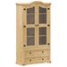 Vitrine en verre Corona 99x43x187 cm bois massif de pin - Photo n°2