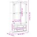 Vitrine en verre Corona 99x43x187 cm bois massif de pin - Photo n°9