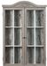 Vitrine shabby chic pin massif gris usé Azza - Photo n°1