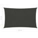 Voile d'ombrage 160 g/m² Anthracite 2,5x4,5 m PEHD - Photo n°6