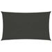 Voile d'ombrage 160 g/m² Anthracite 2,5x5 m PEHD - Photo n°1