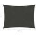 Voile d'ombrage 160 g/m² Anthracite 2x2,5 m PEHD - Photo n°6