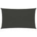 Voile d'ombrage 160 g/m² Anthracite 2x5 m PEHD - Photo n°1