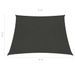 Voile d'ombrage 160 g/m² Anthracite 3/4x3 m PEHD - Photo n°6