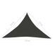 Voile d'ombrage 160 g/m² Anthracite 3,5x3,5x4,9 m PEHD - Photo n°6