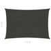 Voile d'ombrage 160 g/m² Anthracite 3,5x4,5 m PEHD - Photo n°6