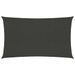 Voile d'ombrage 160 g/m² Anthracite 3,5x5 m PEHD - Photo n°1