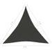 Voile d'ombrage 160 g/m² Anthracite 3x3x3 m PEHD - Photo n°6