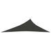 Voile d'ombrage 160 g/m² Anthracite 3x4x5 m PEHD - Photo n°3