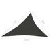 Voile d'ombrage 160 g/m² Anthracite 3x4x5 m PEHD - Photo n°6