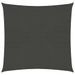 Voile d'ombrage 160 g/m² Anthracite 4x4 m PEHD - Photo n°1