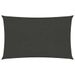 Voile d'ombrage 160 g/m² Anthracite 4x7 m PEHD - Photo n°1