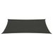 Voile d'ombrage 160 g/m² Anthracite 4x7 m PEHD - Photo n°3