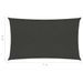 Voile d'ombrage 160 g/m² Anthracite 4x7 m PEHD - Photo n°6