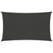 Voile d'ombrage 160 g/m² Anthracite 5x8 m PEHD - Photo n°1