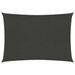 Voile d'ombrage 160 g/m² Anthracite 6x7 m PEHD - Photo n°1