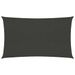 Voile d'ombrage 160 g/m² Anthracite 6x8 m PEHD - Photo n°1