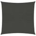 Voile d'ombrage 160 g/m² Anthracite 7x7 m PEHD - Photo n°1