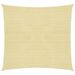 Voile d'ombrage 160 g/m² Beige 2,5x2,5 m PEHD - Photo n°1