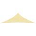 Voile d'ombrage 160 g/m² Beige 2,5x2,5x3,5 m PEHD - Photo n°2