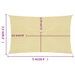 Voile d'ombrage 160 g/m² Beige 2,5x5 m PEHD - Photo n°6