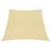 Voile d'ombrage 160 g/m² Beige 3/4x3 m PEHD - Photo n°1