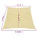 Voile d'ombrage 160 g/m² Beige 3/4x3 m PEHD - Photo n°6