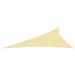 Voile d'ombrage 160 g/m² Beige 3x4x5 m PEHD - Photo n°2