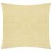 Voile d'ombrage 160 g/m² Beige 4,5x4,5 m PEHD - Photo n°1