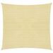 Voile d'ombrage 160 g/m² Beige 4x4 m PEHD - Photo n°1