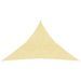 Voile d'ombrage 160 g/m² Beige 4x4x5,8 m PEHD - Photo n°1