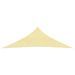 Voile d'ombrage 160 g/m² Beige 4x4x5,8 m PEHD - Photo n°2