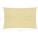 Voile d'ombrage 160 g/m² Beige 4x7 m PEHD - Photo n°6