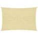 Voile d'ombrage 160 g/m² Beige 6x7 m PEHD - Photo n°1