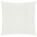 Voile d'ombrage 160 g/m² Blanc 2,5x2,5 m PEHD - Photo n°1
