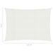 Voile d'ombrage 160 g/m² Blanc 2x2,5 m PEHD - Photo n°6