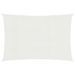 Voile d'ombrage 160 g/m² Blanc 2x5 m PEHD - Photo n°1
