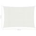 Voile d'ombrage 160 g/m² Blanc 3,5x4,5 m PEHD - Photo n°6