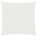 Voile d'ombrage 160 g/m² Blanc 3x3 m PEHD - Photo n°1