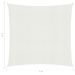 Voile d'ombrage 160 g/m² Blanc 3x3 m PEHD - Photo n°6