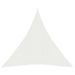 Voile d'ombrage 160 g/m² Blanc 3x4x4 m PEHD - Photo n°1