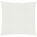 Voile d'ombrage 160 g/m² Blanc 4,5x4,5 m PEHD - Photo n°1