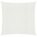 Voile d'ombrage 160 g/m² Blanc 4x4 m PEHD - Photo n°1