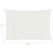 Voile d'ombrage 160 g/m² Blanc 4x7 m PEHD - Photo n°6